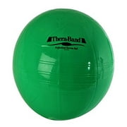 TheraBand Exercise Ball, Stability Ball with 65 cm Diameter for Athletes 5'7" to 6'1" Tall, Standard Fitness Ball for Posture, Balance, Yoga, Pilates, Core, & Rehab, Green