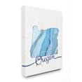 thumbnail image 2 of Stupell Industries Oregon Agate Blue US State Design Canvas Wall Art by Ziwei Li, 2 of 5