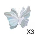 thumbnail image 1 of Decoraciones de boda,Mariposa artificial de hilo de seda para fiesta de bodas,Mariposa falsa de gasa para manualidades y exhibición navideña,Decoración de pared para bodas,suministros para, 1 of 10