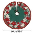 thumbnail image 3 of Fiudx Decoraciones navideñas para interiores Adornos navideños Falda para árbol de Navidad de 80 cm Falda para árbol estampada Decoración para árbol de Navidad para el hogar, 3 of 7