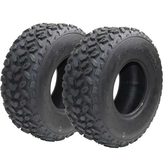 Pinypikaka Pack of 2 19x7-8 ATV Tires, 4PR All Terrain 19x7-8 TL ATV UTV Trail Sand Mud Off-Road Tires, Tubeless, Black