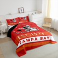 thumbnail image 3 of Erosebridal Football City Comforter Sets Queen Size,American Football Sport Comforters & Duvets,Tampa City Bedding Queen Comforter Set,Stylish Bedroom Decor Reversible，3-Piece, 3 of 8