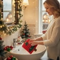 thumbnail image 4 of WEGFTDUOP Christmas Corals Fleece Hand Towels Kitchen And Bathroom Absorbent Quickly-drying Rags And Towels With Four Patterns To Choose From Holiday Products, 4 of 6