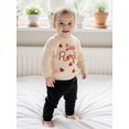 thumbnail image 5 of Baby Boy Girl Halloween Oversized Knit Sweater Letter Pumpkin Chunky Long Sleeve Pullover Sweater Shirts Warm Fall Winter Tops Clothes, 5 of 8