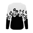 thumbnail image 5 of Chandail Sans Capuchon pour Femmes Femmes Dame Ample à Fermeture Éclair Intégrale Chandail Col Ajusté Chandail à Enfiler Hauts Décontractés Manches Longues Polyester, 5 of 5