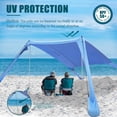 thumbnail image 2 of Carpa de playa FBSPORT, 213 x 213 cm, protección solar portátil UPF50+, 2 of 9