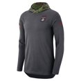 thumbnail image 2 of Men's Nike Anthracite Ohio State Buckeyes Military Long Sleeve Hoodie T-Shirt, 2 of 3