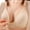 Beige, variant on Womens No Underwire Bra Push Up Comfortable Front Closure Bra for Lounge Breathable Full Coverage Light Support Bra, One-Handed Use, Underwear 40A