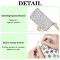 thumbnail image 6 of Black and White Christmas Snowflake Pattern Dish Drying Mat for Kitchen 1 Pack, Ultra Absorbent Microfiber Dishes Drainer Mats,16x18in(41x46cm), 6 of 6