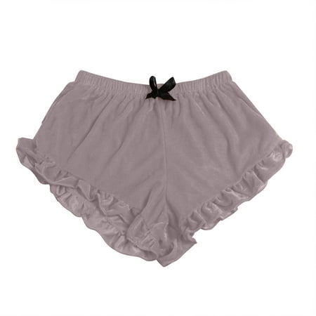 

Babysbule Women Shorts Clearance Women s Velvet Sexy Stain Pajamas Bowknot Shorts