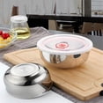 thumbnail image 4 of Juego de 3 Tazones de Acero Inox. Aquila con Tapa 1L 1.25L 1.65L Fresh Box, 4 of 5