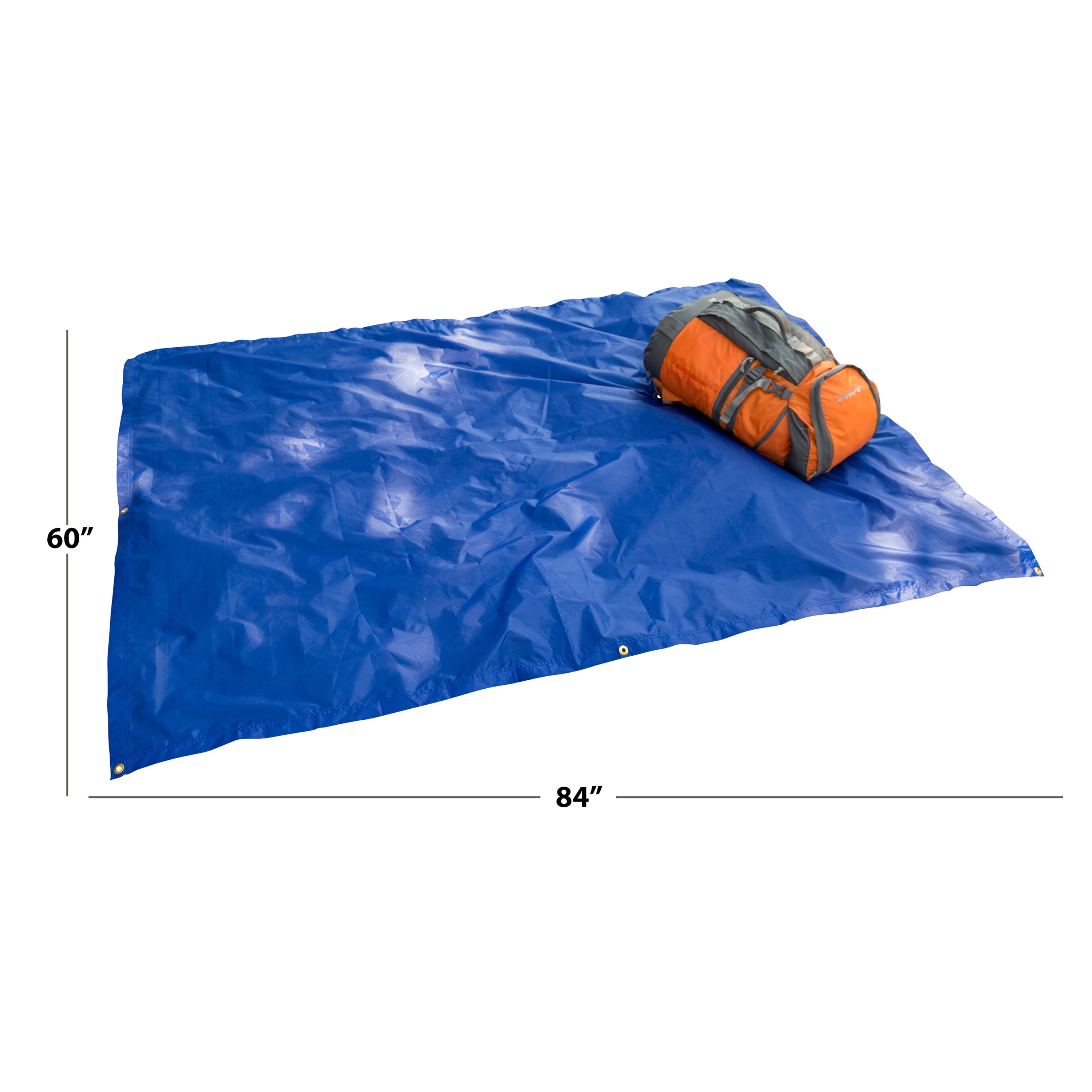 Outdoor Products All Purpose Backpackers Tarp 60in x 84in, Water-Resistant, Compact Storage Pouch