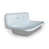 NBI Drainboard Sinks 30" x 18" Summit Gray Reinforced Cast Acryllic Single Bowl Drainboard Sink