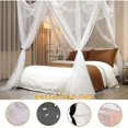 thumbnail image 2 of Elegant Bed Canopy For Indoor Outdoor Decor, Fine Mesh Fabric Canopy Bed Curtains With Privacy Protection, Bed Tent With 4 Openings For Easy Access, 2 of 5