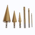 thumbnail image 1 of Kit de 6 Piezas Broca Escalonada Baoblaze HSS de acero de alta dureza, 1 of 8