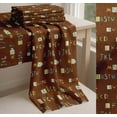 thumbnail image 6 of Soimoi Brown Cotton Voile Fabric Colorful Alphabets Text Print Sewing Fabric Yard 42 Inch Wide, 6 of 7