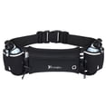 thumbnail image 1 of Riñonera Running con Botellas Bolsas Ajustables para Hombre y Mujer Negro, 1 of 8