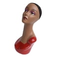 thumbnail image 2 of HILABEE Female Mannequin with Shoulder Hat Scarf Jewelry Manikin Bust Stand Rack Red, 2 of 9