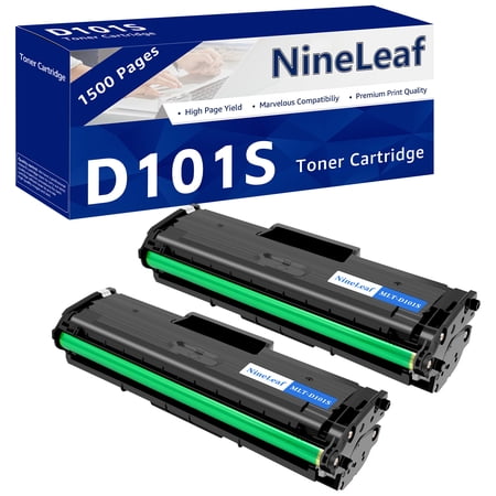 NineLeaf 2 Pack MLT-101S Compatible Toner Cartridge Replacement for Samsung 101S MLTD101S to use with ML-2166W ML-2160 ML-2165 SCX-3405W ML-2165W SCX-3405FW SCX-3400 SCX-3401FH SF-760P Printer