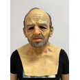 thumbnail image 1 of Peluca de cara de abuela/abuelo de Halloween, máscara de anciano, tocado de anciano, 1 of 2