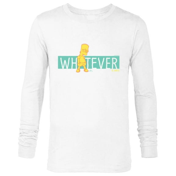 The Simpsons Bart Simpson Whatever El Barto - Long Sleeve T-Shirt for Men - Customized-White