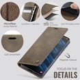 thumbnail image 2 of Funda tipo cartera para Samsung Galaxy S21 Ultra, de piel, con tarjetero, función atril, cierre magnético y bloqueo RFID de TPU a prueba de golpes, compatible con S21 Ultra, 2 of 8