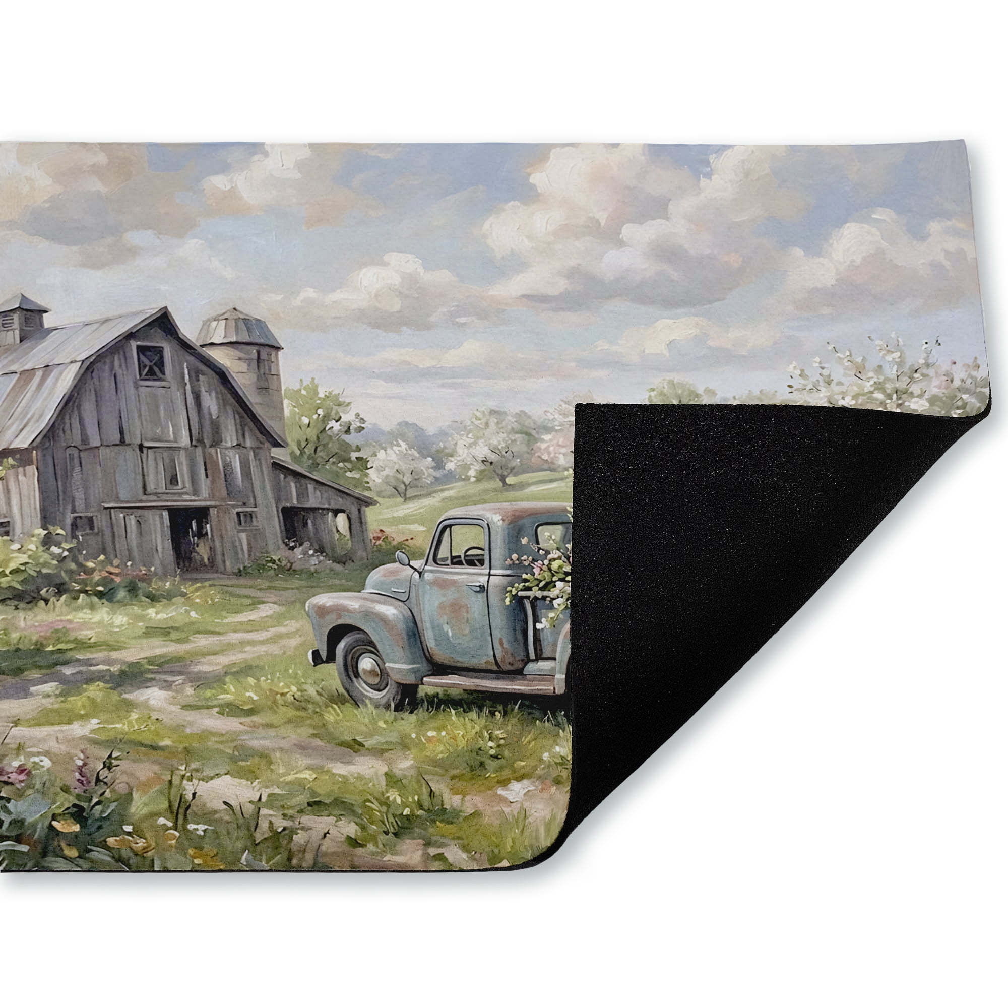 Stupell Industries Floral Tailgate at Barn Printed Outdoor Door Floor Mat, design by Tabz Jones