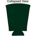 thumbnail image 2 of Blank Soft Foam Collapsible Pint Glass Coolie (4 Pack, Dark Green), 2 of 6