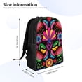 thumbnail image 4 of Honeii Colorful Floral Embroidery Mexican Print Laptop Backpack for Work, College, Travel, Daily Backpacks for Men Women, Sport Rucksack,Computer Bag, 4 of 8