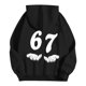 thumbnail image 4 of MHFRRA Sudadera con Capucha Estampada, Suave y Holgada, Ideal para Uso Informal y Actividades Al Aire Libre, con Tejido y Diseño Cómodos Negro, 4 of 6