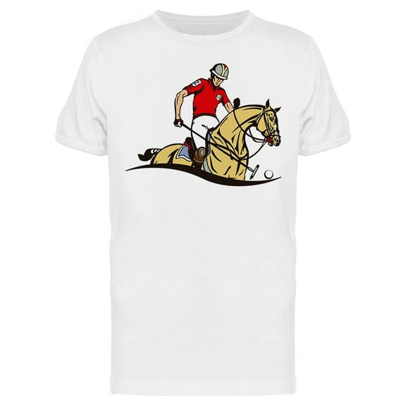 Equestrian Polo Player T-Shirt Men -Image by Shutterstock, Male XX-Large