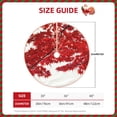 thumbnail image 2 of Fotbe Red Maple Leaf Pattern Christmas Tree Skirt, Tree Skirts Plush Christmas Decorations, Christmas Tree Skirts Xmas Decorations Holiday Party Decor-48", 2 of 6
