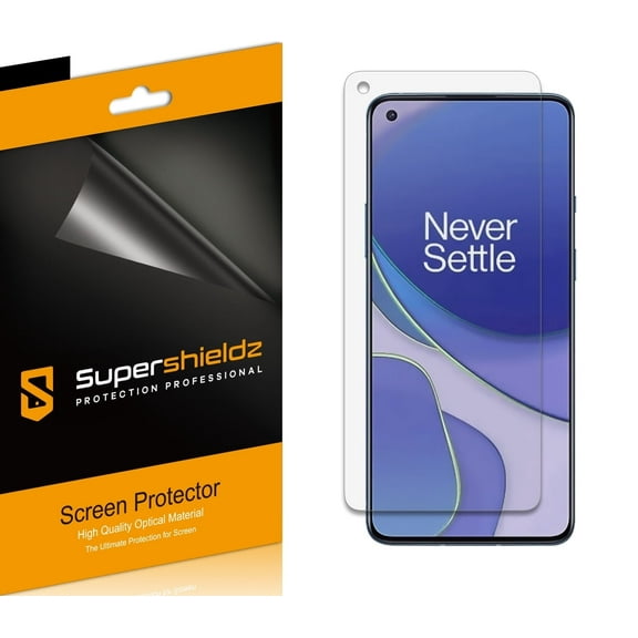 [6-Pack] Supershieldz for OnePlus 9 5G/ OnePlus 9 Screen Protector, Anti-Bubble High Definition (HD) Clear Shield