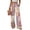 220#Dark Purple, variant on Adjustable Waist Knot Wide Leg Trousers Women Soft Stretch Business Streetwear Casual Pants with Pockets Green S