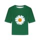 thumbnail image 2 of Camisetas Sobredimensionadas para Mujeres Gota Hombro Cuello Redondo Cultivo Top de Entrenamiento, Blusa de Verano Casual para Diario Y Fitness, 2 of 5