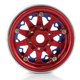 thumbnail image 2 of Bewildely Llantas de buje, bujes de rueda de Metal, modelo de coche, juguetes multifuncionales duraderos, accesorios de repuesto para SCX10 90046 Kits de construcción modelo rojo azul, 2 of 6