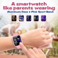 thumbnail image 1 of Reloj inteligente Ralehong para niños estuche de aluminio banda deportiva rosa, 1 of 2