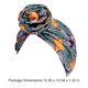 thumbnail image 5 of Paquete de 6 turbantes africanos Hermoso Alto Elástico Ligero Ligero Transpirable Moda Headwraps Cubierta Cabeza Cubierta Pelo Wraps Para Mujeres Amarillo Inevent AP008323-01B, 5 of 5