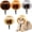 4*MIXED, variant on CLIQKWEN Pet Cosplay Wig for Dogs and Cats - Adjustable Funny Costume for Halloween Christmas Party - Small Medium Large