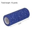 thumbnail image 2 of 6 Inch Wide Lace Sequin Tulle Ribbon Rolls Glitter Netting Fabric 10 Yards for Skirt Sewing Christmas, Blue, 2 of 5