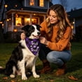 thumbnail image 6 of Halloween Pet Bandana Premium Polyester Semi-Lustre Fabric Spooky Themed Dog Scarf for Halloween Costume Party Holiday Decoration for Dogs Cats, 6 of 6