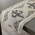 thumbnail image 3 of Design Imports DII Fleur de Lis Stripe Jacquard Table Runner, 3 of 4