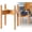 For Large Dogs - 11 inch Height, variant on Dog Bowl Stand for Small-to-Medium Dogs - Adjustable, Easy Fold-Down, Comes with Foot Pads and Assembly Tool - Bamboo