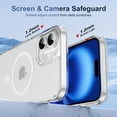 thumbnail image 6 of Magnetic for iPhone 16 Case, [Compatible with MagSafe] Shockproof Protective Ultra Slim Transparent Anti-Scratch Anti-Fingerprint Phone Case Cover with Touchscreen Button, Clear, 6 of 9
