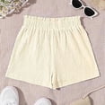 AWZXDE Girls Shorts Spring Summer Solid Color A-Line Wide Leg Elastic ...