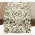 thumbnail image 4 of Saro Lifestyle Christmas Tree Cutwork Table Runner, 4 of 5