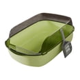 thumbnail image 4 of Caja de arena para gatos, caja de arena para gatos, protección contra salpicaduras alta, grande, extraíble, resistente, Verde, 4 of 9