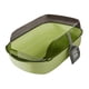 thumbnail image 4 of Caja de arena para gatos con protector de rociado alto, suministros para cama desmontable para gatos, antisalpicaduras semi Verde, 4 of 9