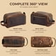 thumbnail image 3 of Neceser de viaje NomadCraftCo, tamaño king, piel, unisex, 3 of 8