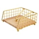 thumbnail image 2 of Servilletero decorativo de mesa con base de madera y brazo con peso, organizador moderno. Oro, 2 of 9